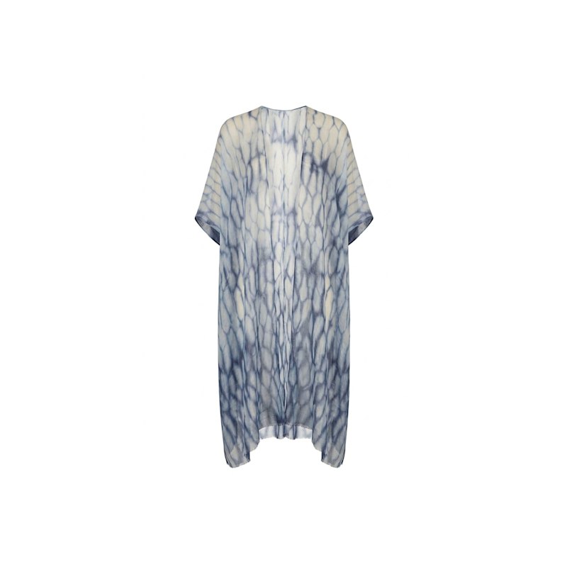 Thumbnail of Blue Shibori Print Kaftan image