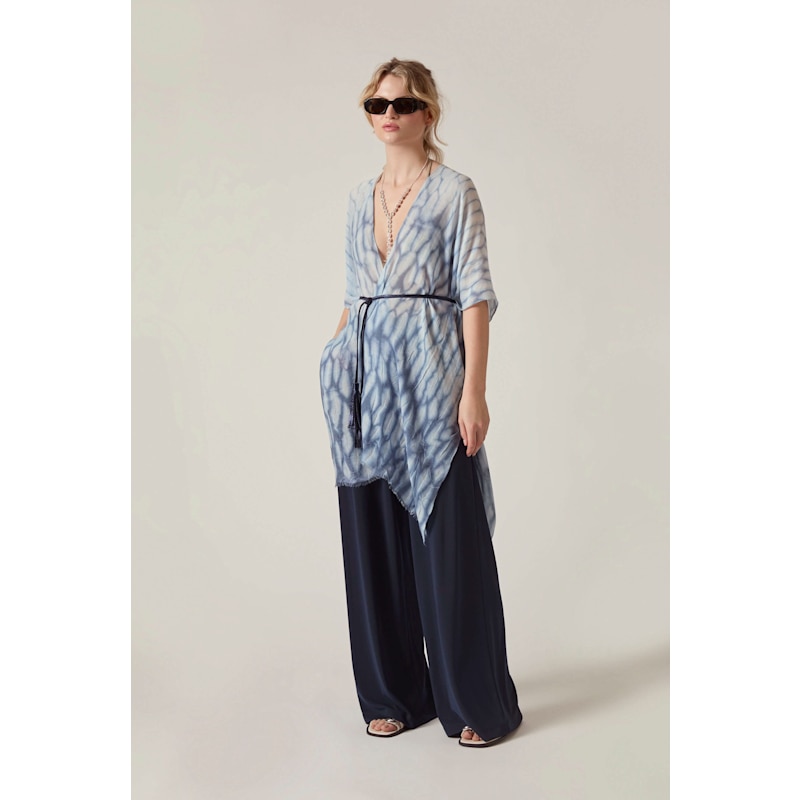 Thumbnail of Blue Shibori Print Kaftan image