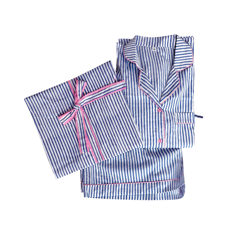 Thumbnail of Blue Stripe Pajama Set image