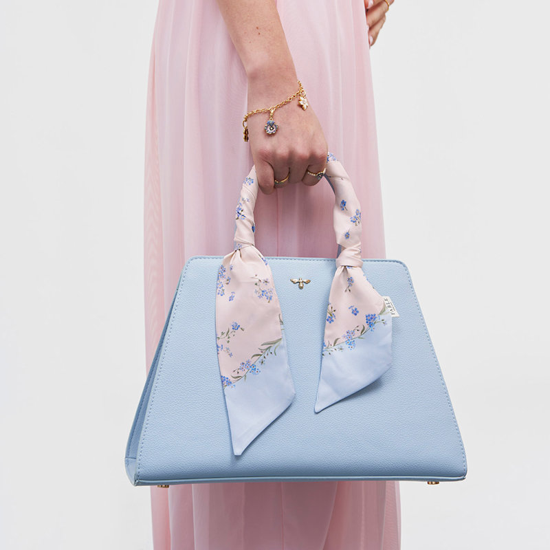 Thumbnail of Blue Structured Tote Bag Medium image