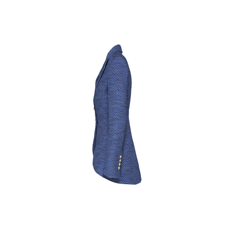 Thumbnail of Tailored Blue Blazer With Gold Buttons image