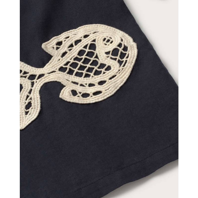Thumbnail of Blouse Patched Hand Embroidered Fish Ane image