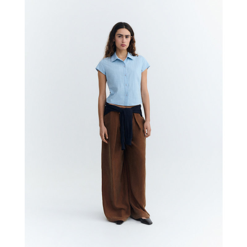 Thumbnail of Slim Popcorn Blue Blouse Kitty image
