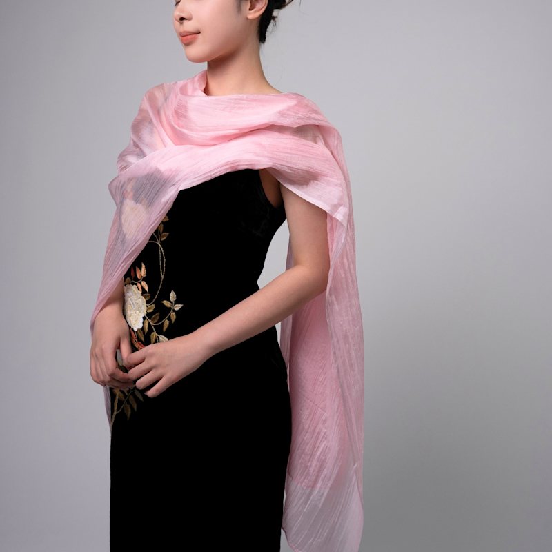 Brand New Silk Scarf. Pink. Pretty! LOST PATTERN |  main image 3