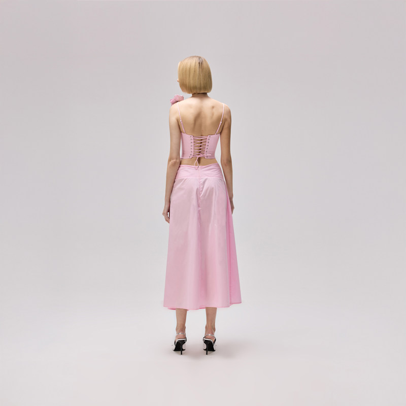 Thumbnail of Blush Midi Skirt-Pink image