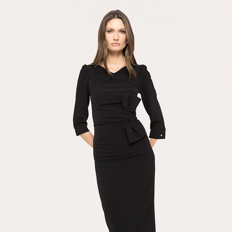 Thumbnail of Bodycon Midi Dress Black image