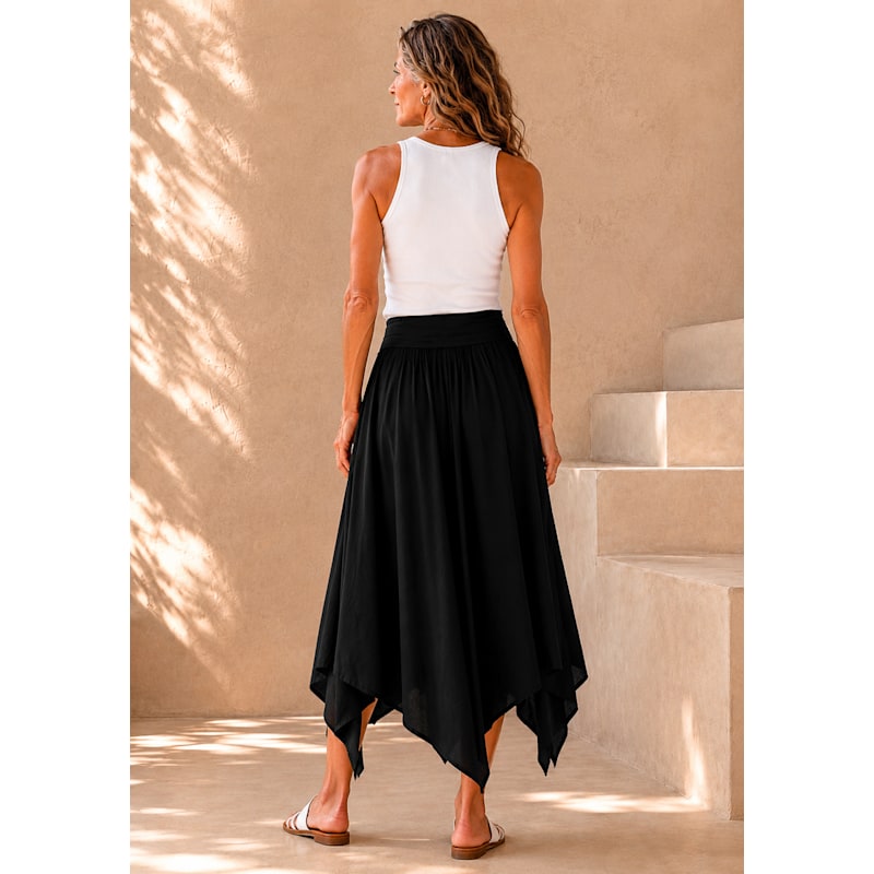 Thumbnail of Bohemian Midi Skirt - Black image