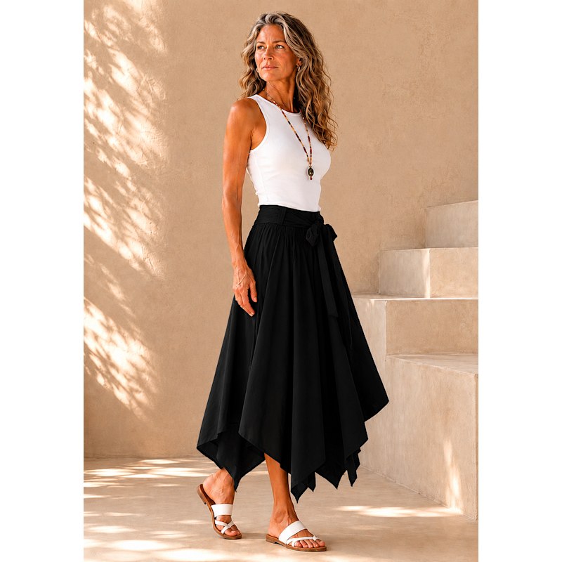 Thumbnail of Bohemian Midi Skirt - Black image