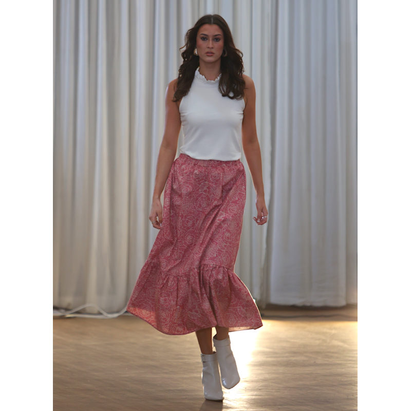 スカート theredthread S butterfly gather skirt THEREDTHREAD】S butterfly gather skirt