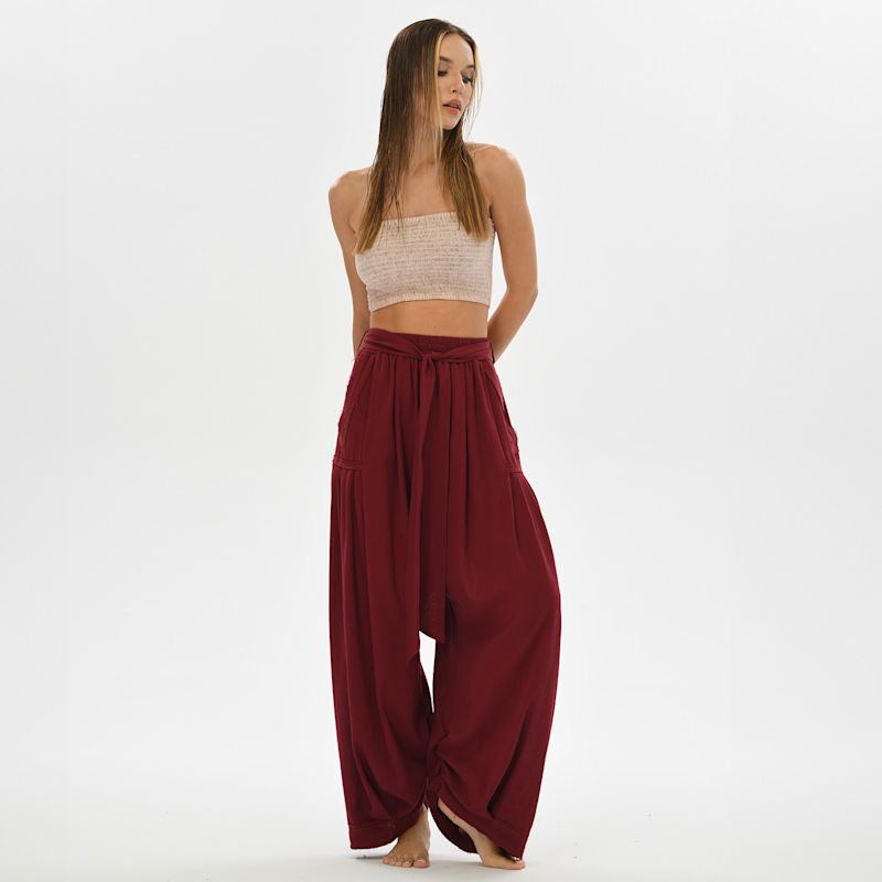 Thumbnail of Boho Women Harem Pants - Red image