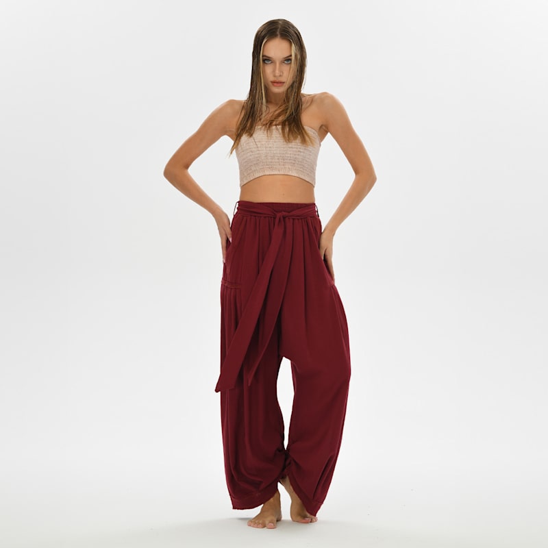 Thumbnail of Boho Women Harem Pants - Red image