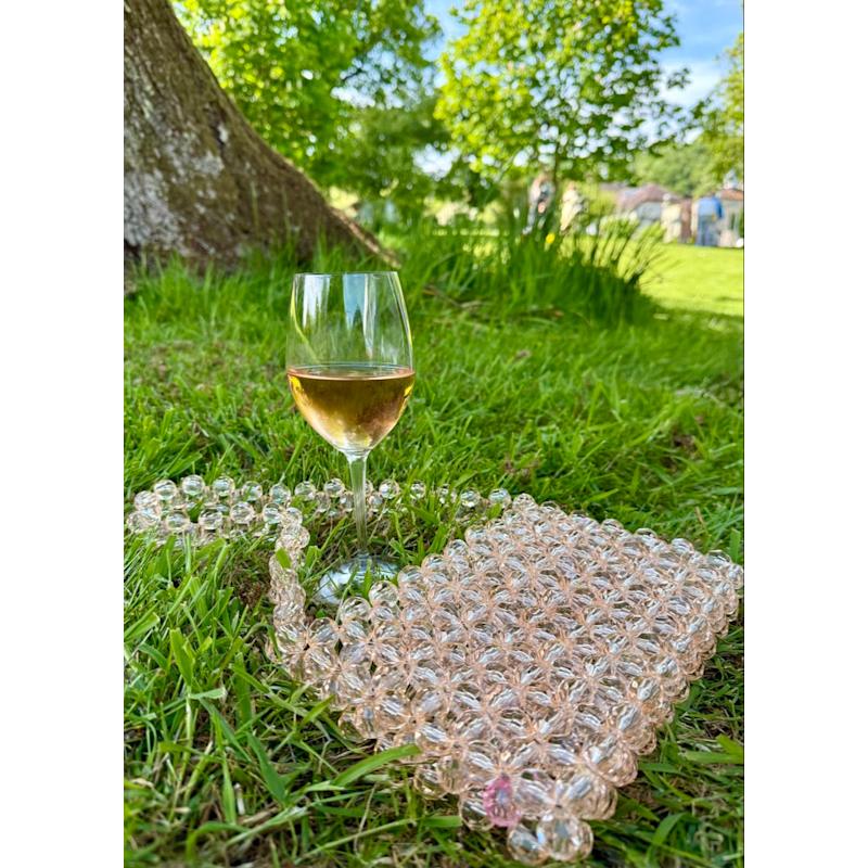 Thumbnail of Bold Beaded Bag · Peach image
