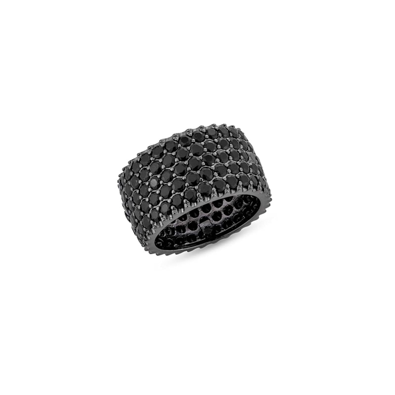 Rebel Ring With Man Made Cz Diamond Stimulant In Sterling Silver ...