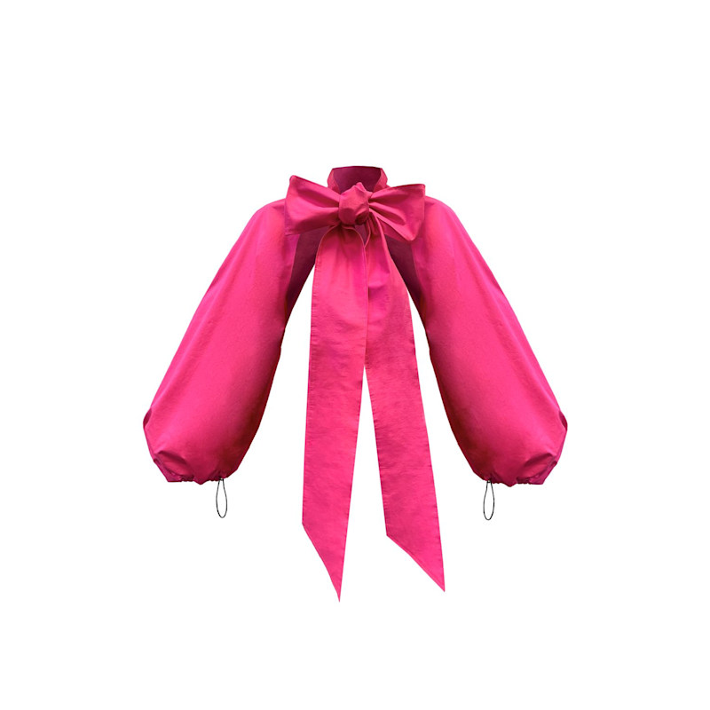 Thumbnail of Bolero Shrug Sleeves Pink Crop image
