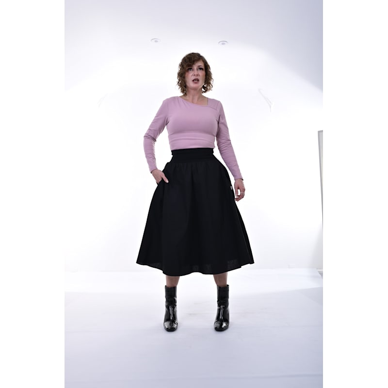 Thumbnail of Bonnie Midi Skirt In Black image