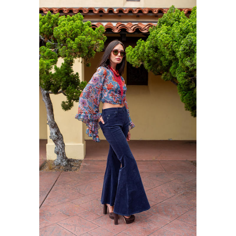 Thumbnail of Boogie Muse Wrap Top In Aurora Botanica image