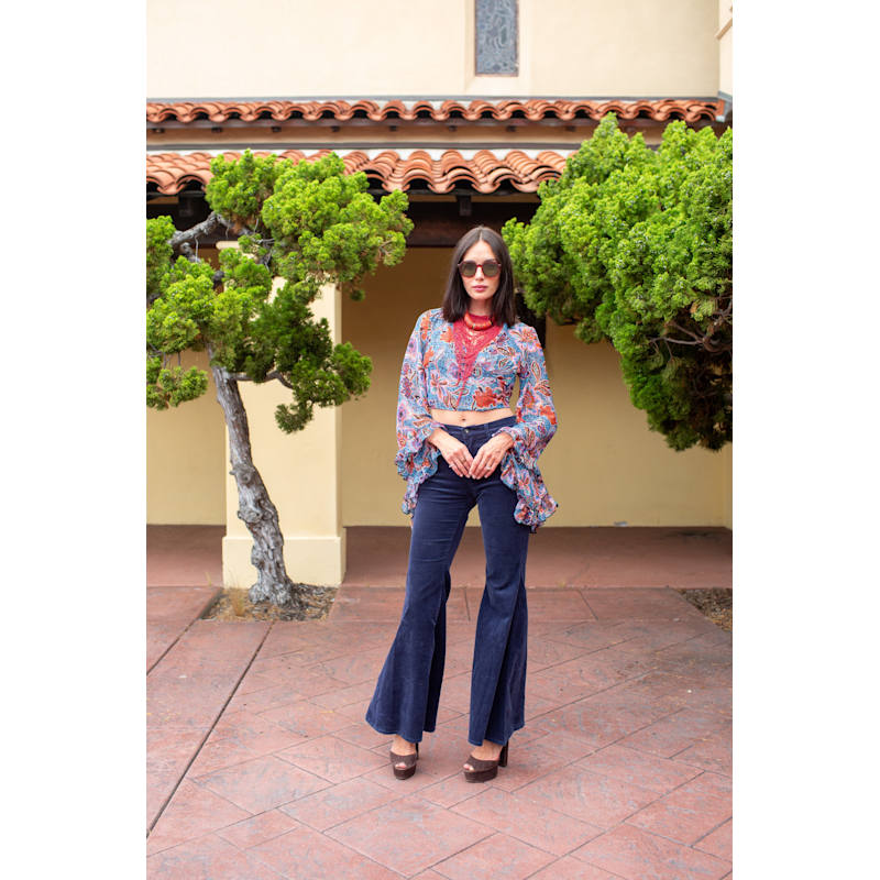Thumbnail of Boogie Muse Wrap Top In Aurora Botanica image