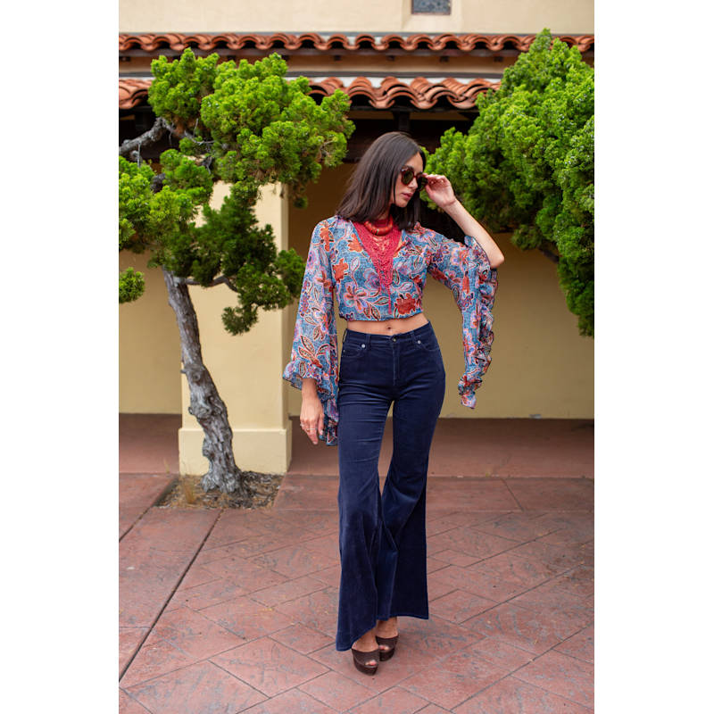 Thumbnail of Boogie Muse Wrap Top In Aurora Botanica image