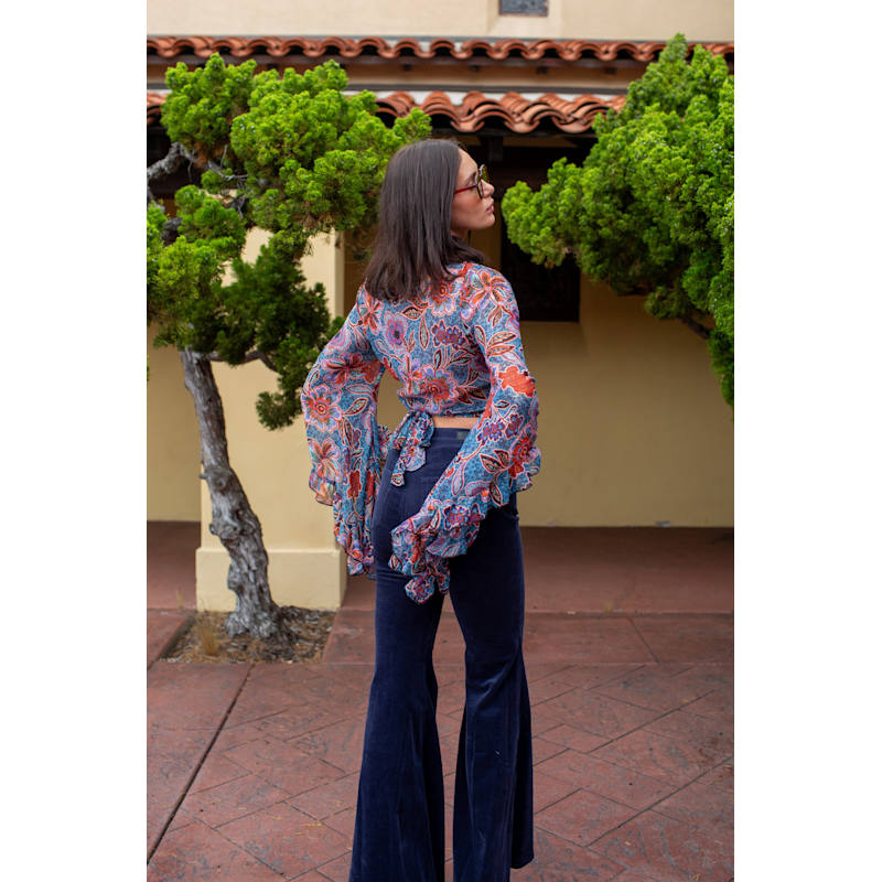 Thumbnail of Boogie Muse Wrap Top In Aurora Botanica image