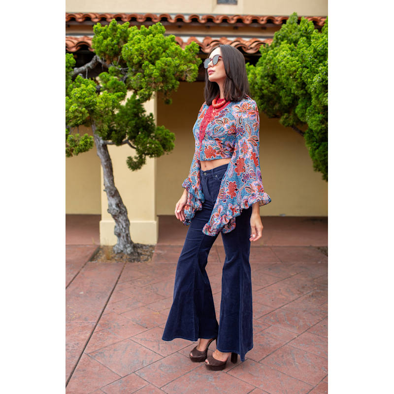 Thumbnail of Boogie Muse Wrap Top In Aurora Botanica image