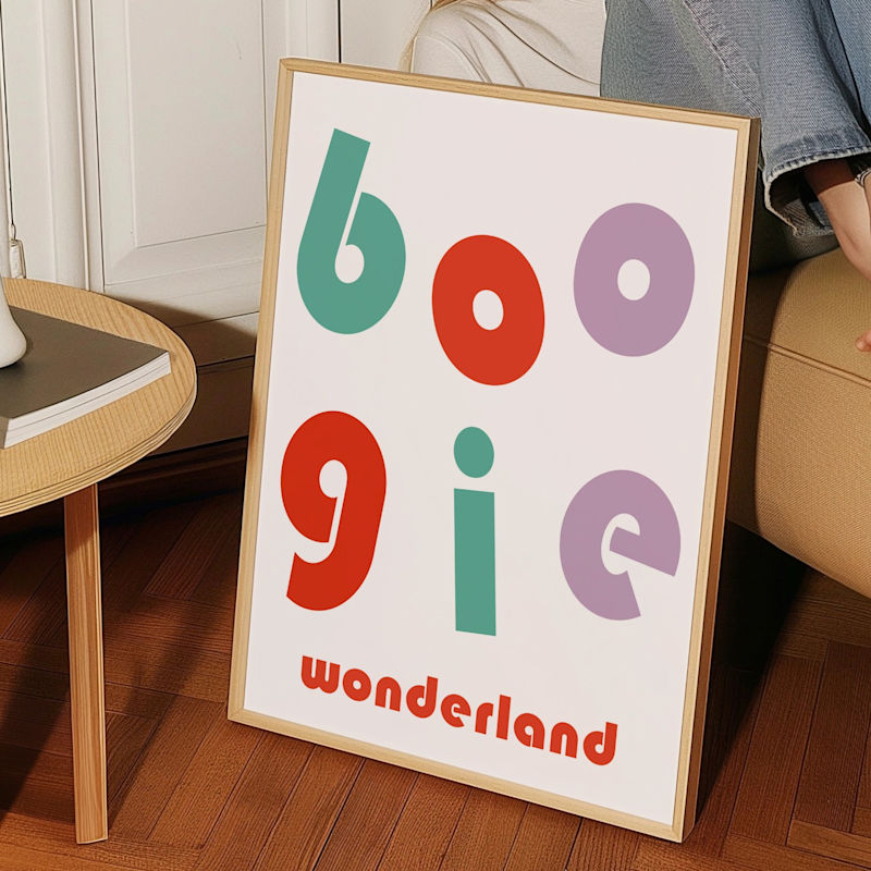 Boogie Wonderland Retro Music Giclée Art Print | Fanclub | Wolf & Badger