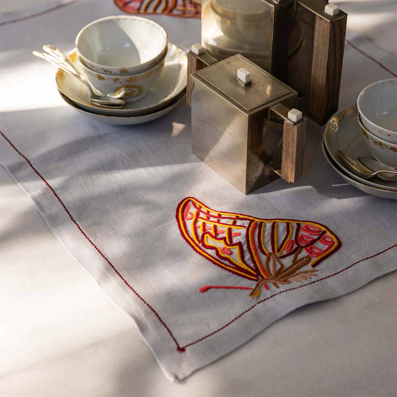 Thumbnail of Borboleta Placemat Grey image
