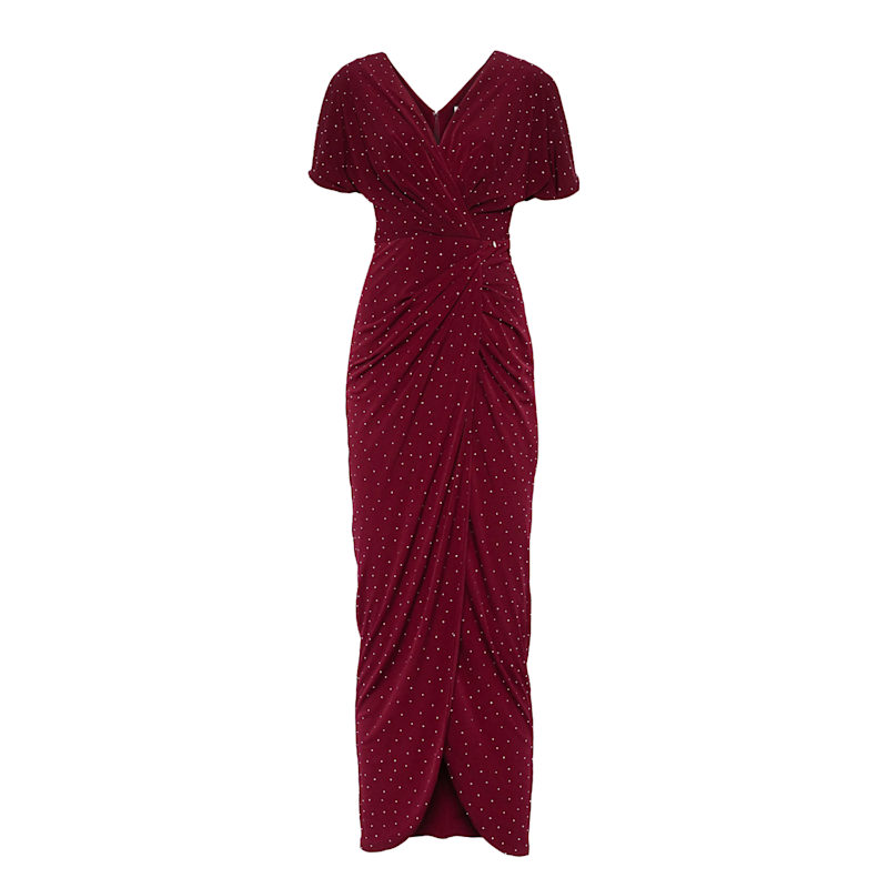 Thumbnail of Bordeaux Rhinestone-Embellished Dress image