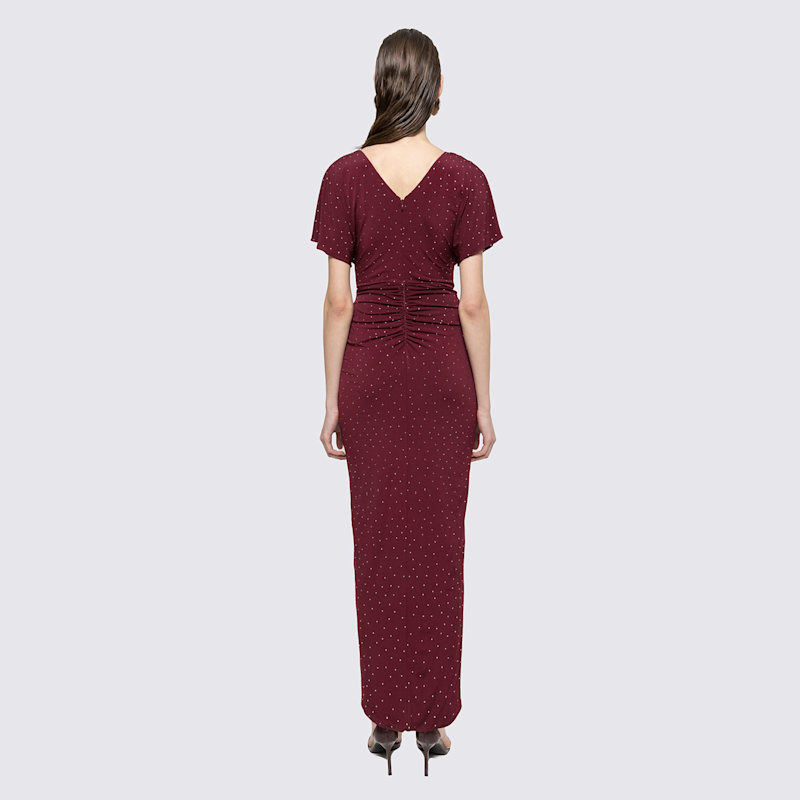 Thumbnail of Bordeaux Rhinestone-Embellished Dress image