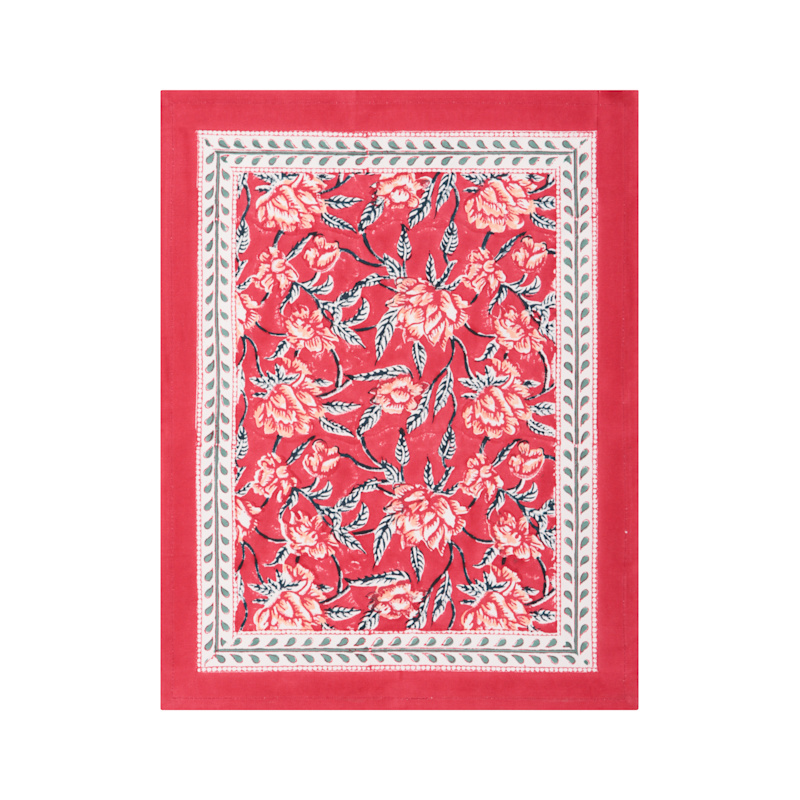 Thumbnail of Bordered Place Mat  Cotton Red One Size- Red image