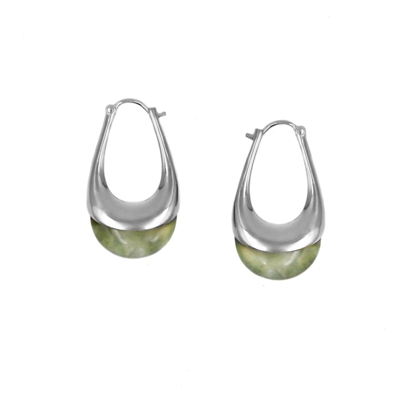 Thumbnail of Silver Prehnite Earrings image