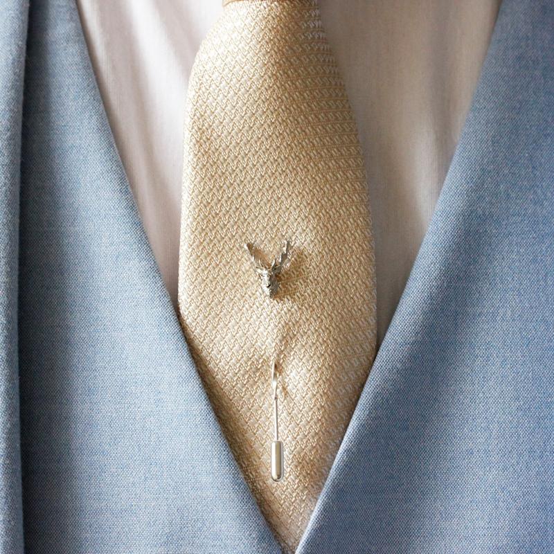 Thumbnail of Stag Tie Pin/Twist Tie Pin – Silver image