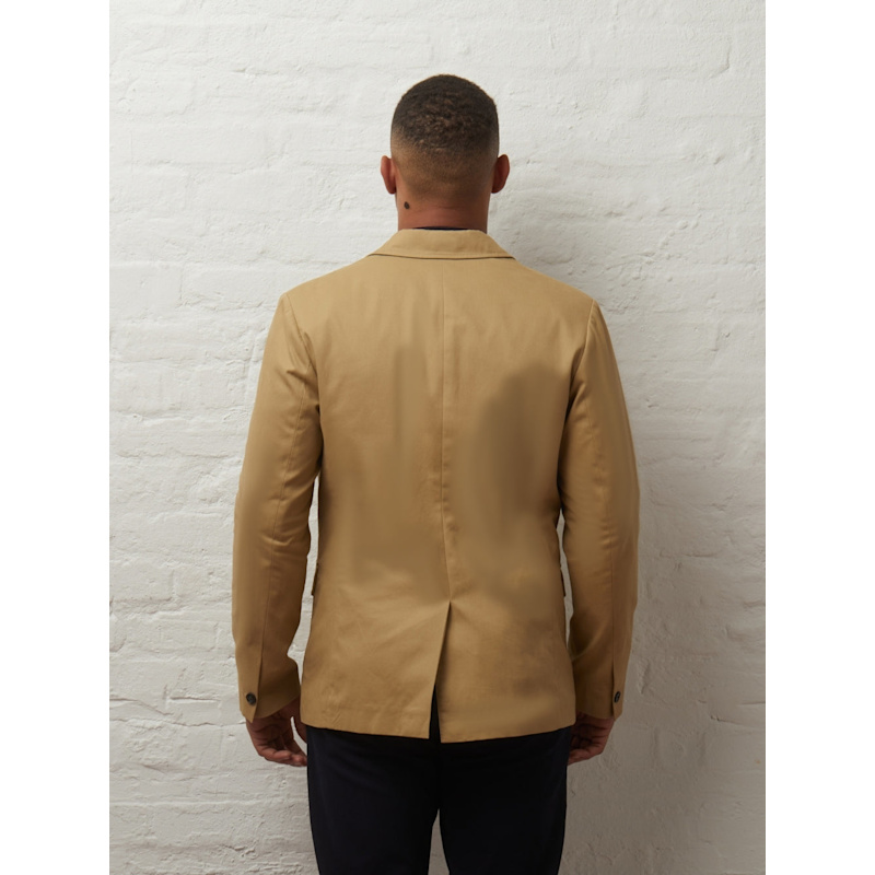 Thumbnail of Branford Lightweight Tailored Cotton Blazer - Stone image