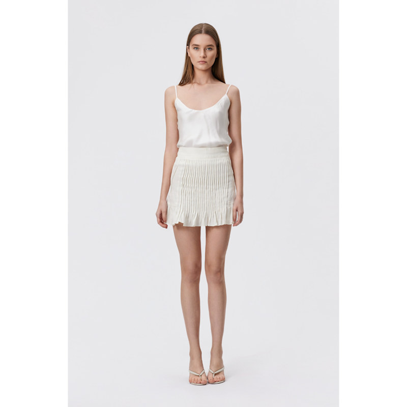 Thumbnail of Breeze White Linen Skirt image
