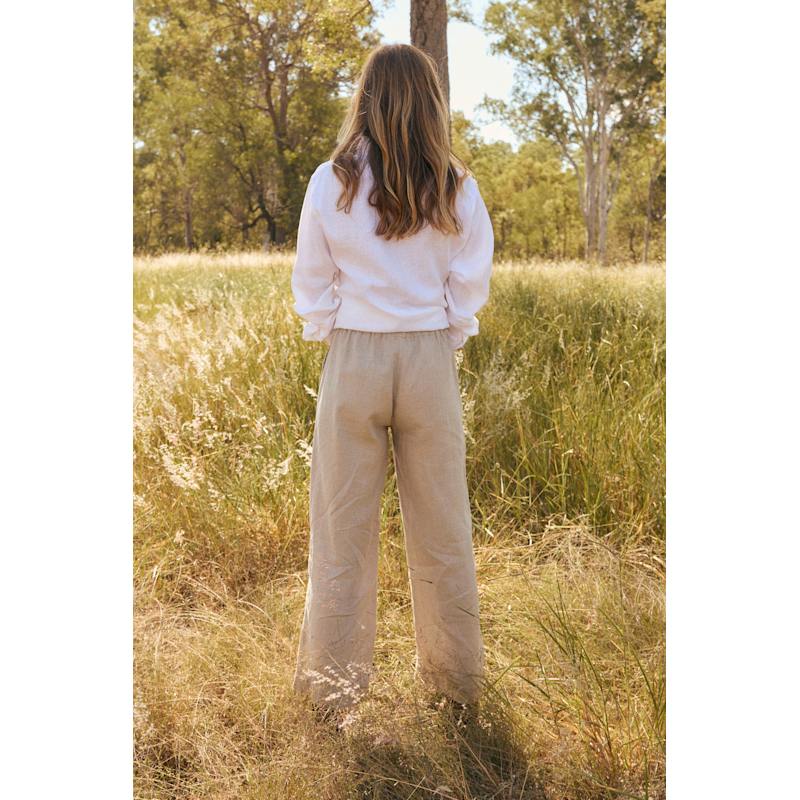 Thumbnail of Breezy Linen Relaxed Pant In Natural image