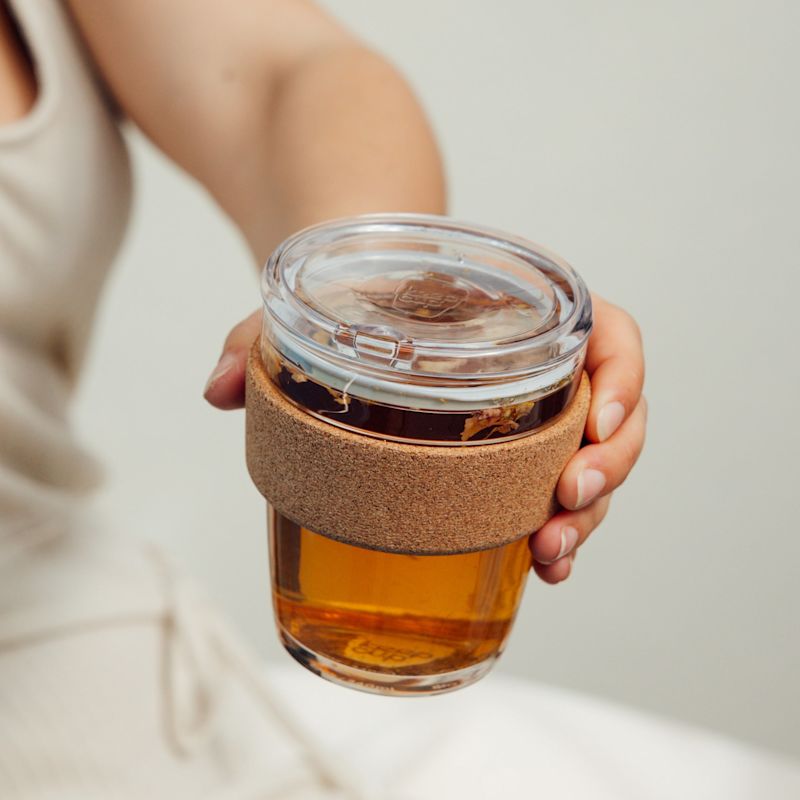 Thumbnail of Keepcup Brew Cork Quicksip - 12Oz/340Ml Reusable Glass Coffee Cup image