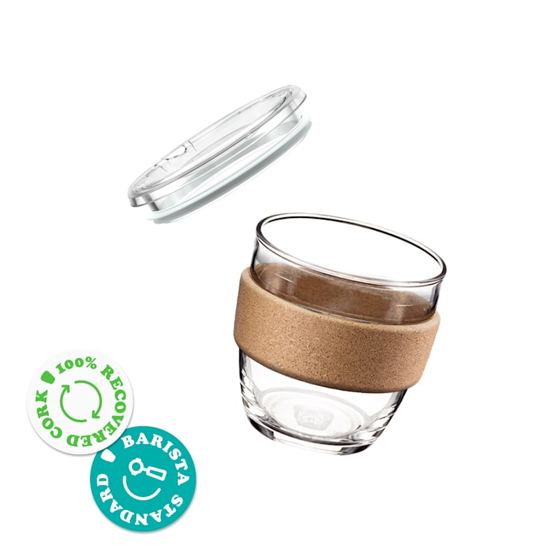Thumbnail of KeepCup Brew Cork Quicksip - 8oz/227ml - Reusable Glass Coffee Cup image