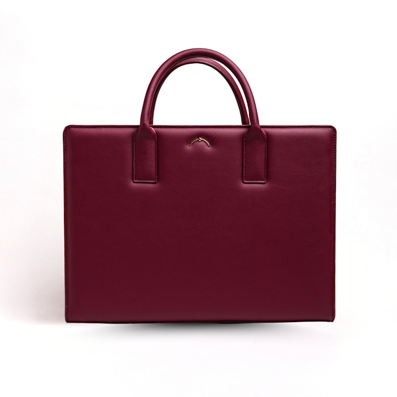 Thumbnail of Briefcase Metis Nebula - Grape Leather - Burgundy / Aubergine image