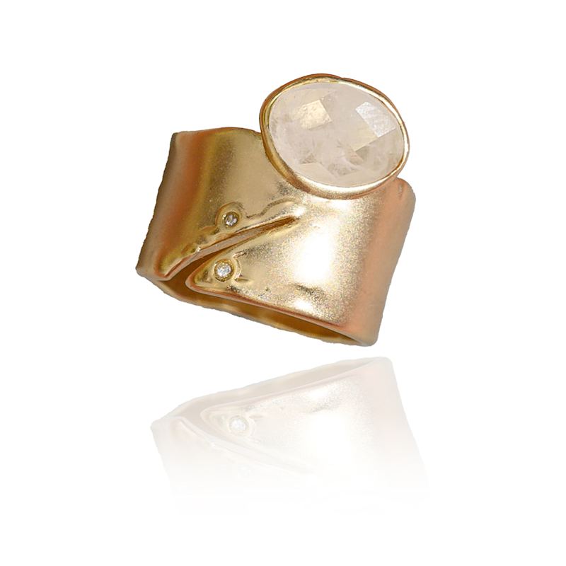 Thumbnail of Brilliance Stone Clear Quartz Statement Ring image