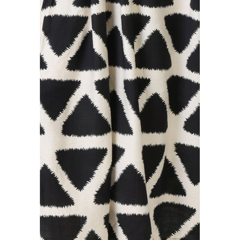 Thumbnail of Broken Promises Black And White Geometric Print Maxi Dress image