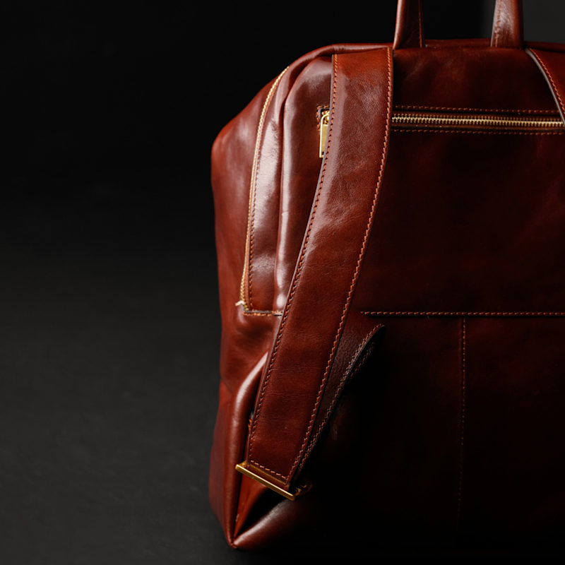 Thumbnail of Brown Leather Backpack - A Bend In The River image