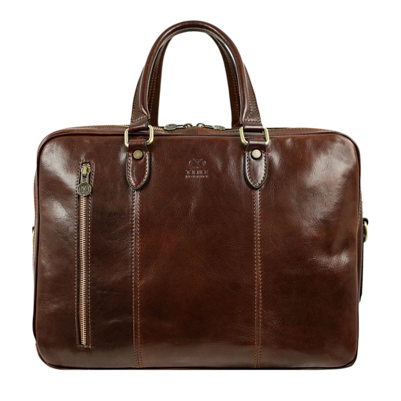 Brown Leather Convertible Briefcase Backpack A Farewell To Arms