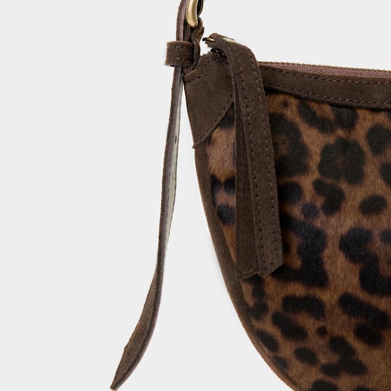 Thumbnail of Brown Leopard Print Hair On Hide Crossbody image
