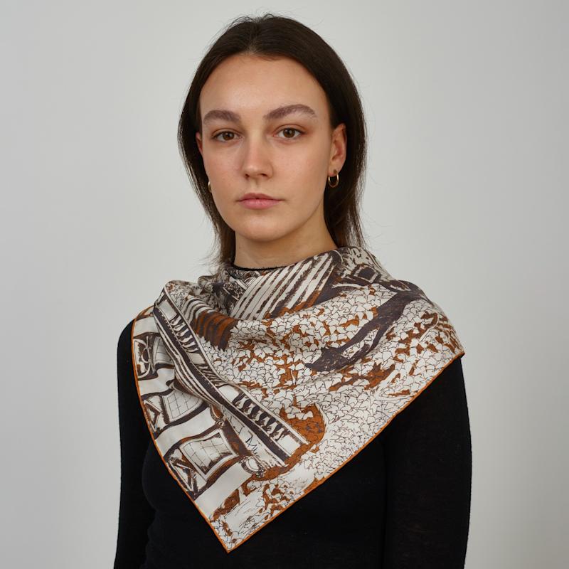 Thumbnail of Brown London Silk Scarf image
