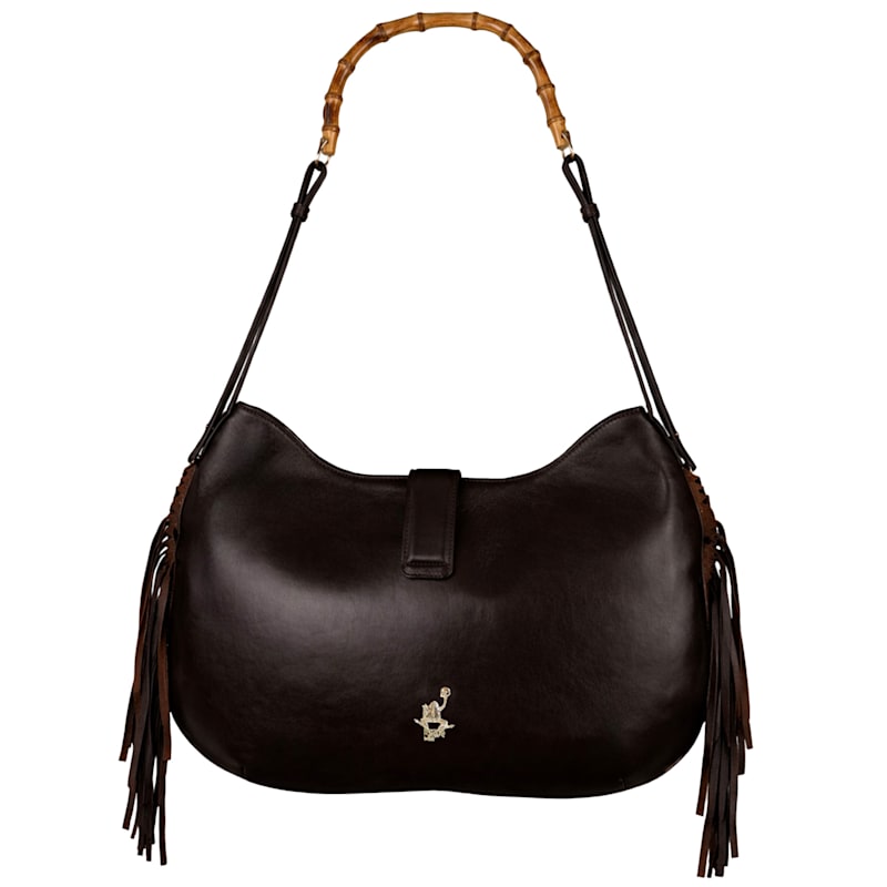 Thumbnail of Brown Maxi Fringe Gordon Bag image