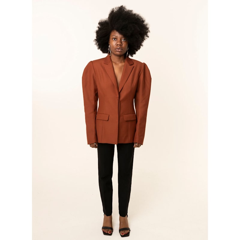 Thumbnail of Brown Structured Blazer image