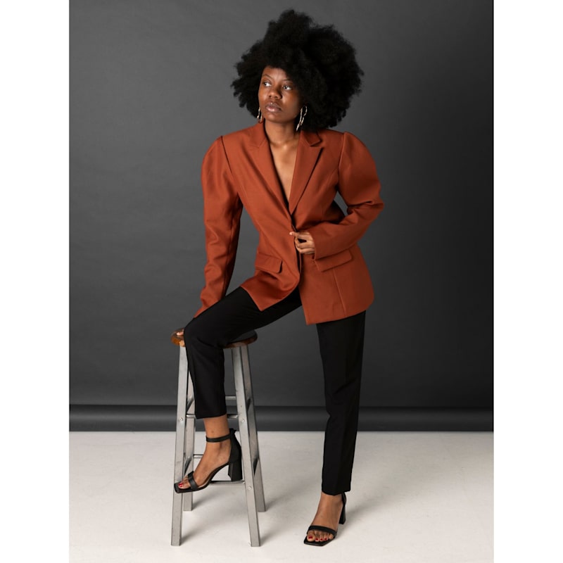 Thumbnail of Brown Structured Blazer image