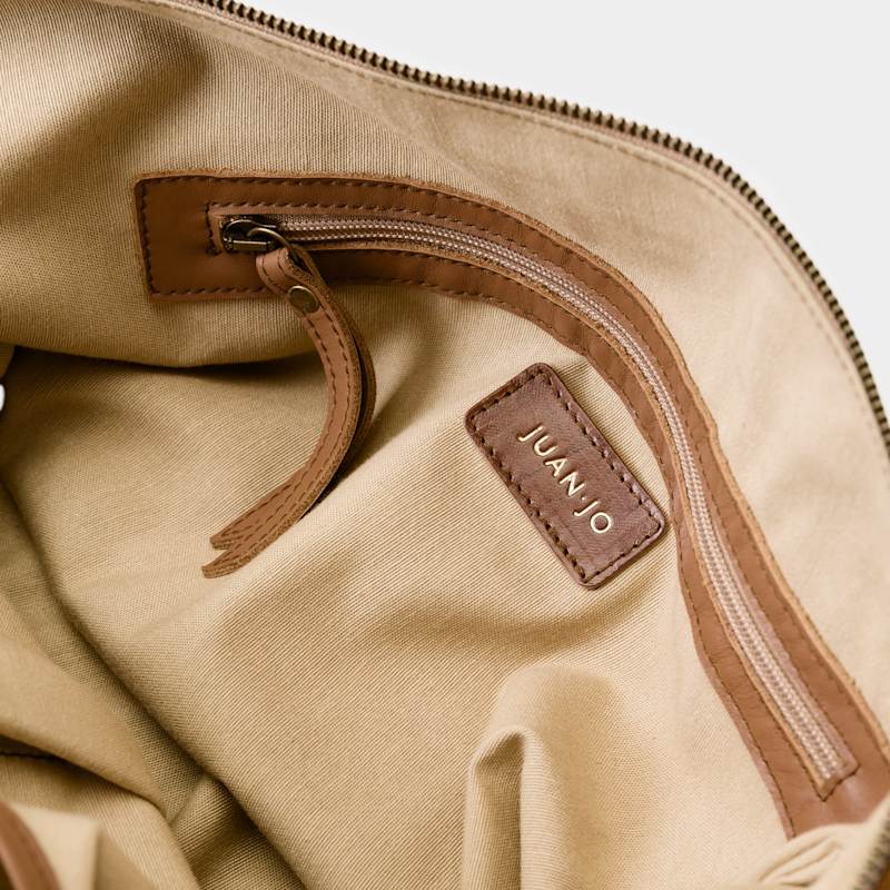 Thumbnail of Brown Boho Suede Oversized Bag With Fringes image