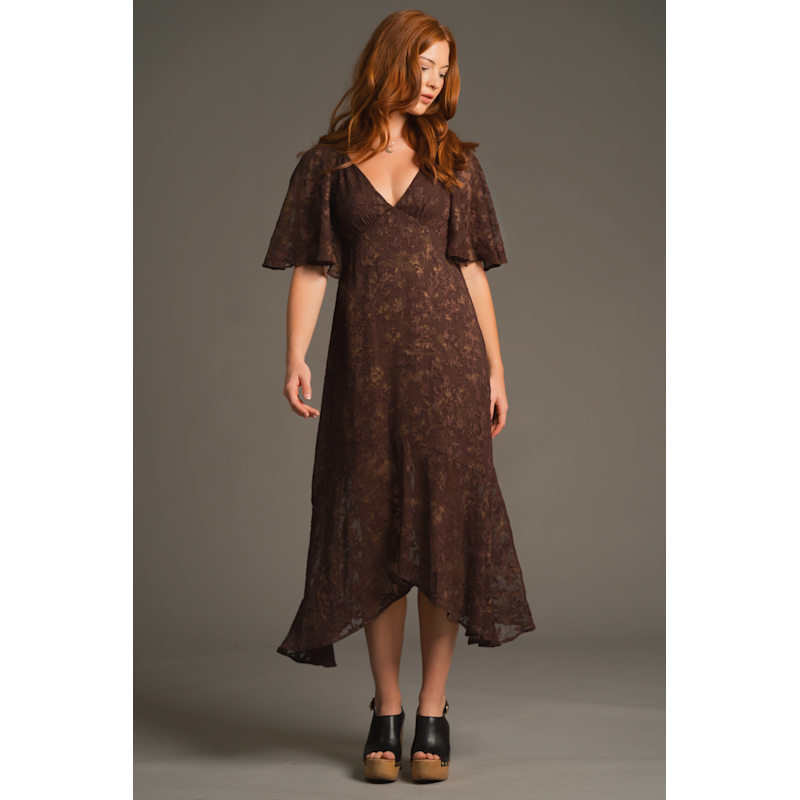 blue dress for baby girl Brown Sugar Faux Suede Dress main image 1