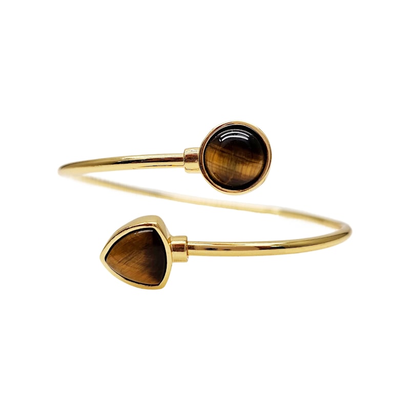 Thumbnail of Brown Tiger-Eye Stone Bangle image