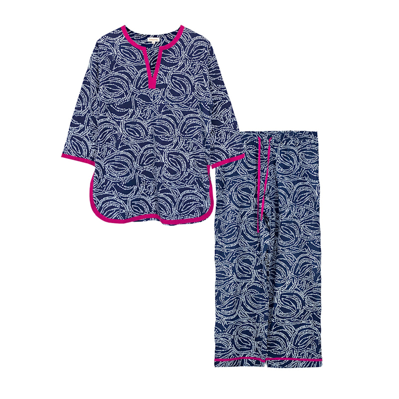 Thumbnail of Indian Cotton Starry Night Print Pyjamas image
